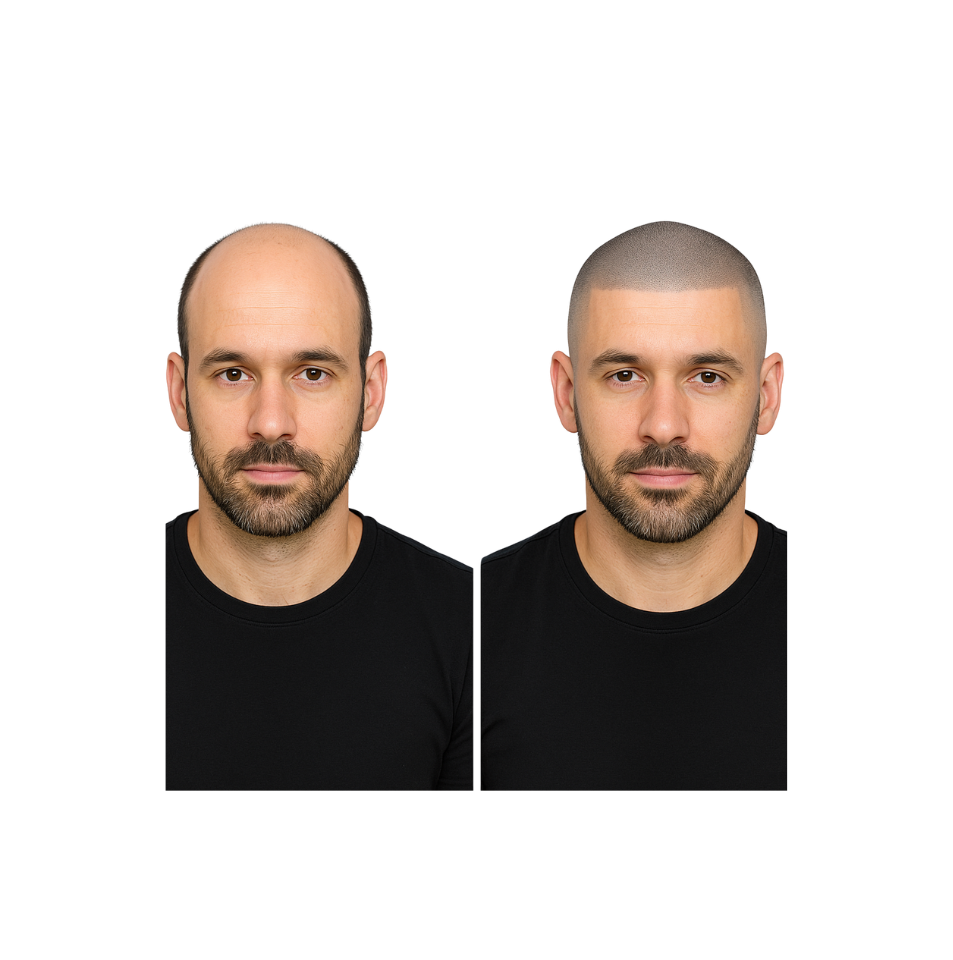 Como se ve la micropigmentación capilar