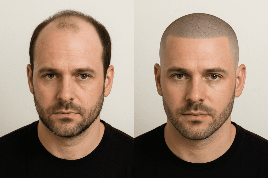 Micropigmentación Capilar efecto rapado